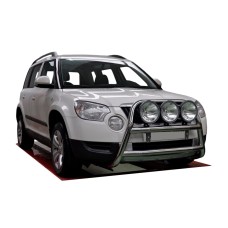 Кенгурятник WT018 (нержавейка) для Skoda Yeti 2009-2017 гг