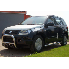 Кенгурятник QT006 (нерж.) для Suzuki Grand Vitara 2005-2017 рр