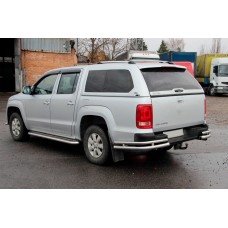 Задні куточки AK003-Double (2 шт., нерж) для Volkswagen Amarok 2010-2022 рр