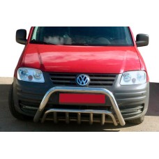 Кенгурятник WT002 (нерж) для Volkswagen Caddy 2004-2010 рр