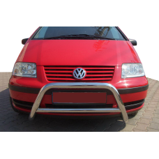 Кенгурятник WT005 (нерж) для Volkswagen Sharan 1995-2010 рр