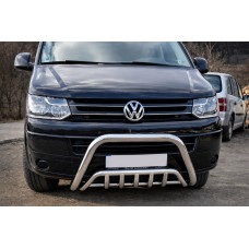 Кенгурятник WT002 (нерж) для Volkswagen T5 2010-2015 рр
