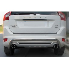 Задняя защита AK007 (нержавейка) для Volvo XC60 2009-2017 гг