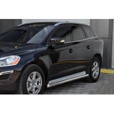 Бічні труби BB004 (2 шт, нерж) для Volvo XC60 2009-2017 рр