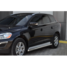 Бічні труби BB004 (2 шт, нерж) для Volvo XC60 2009-2017 рр