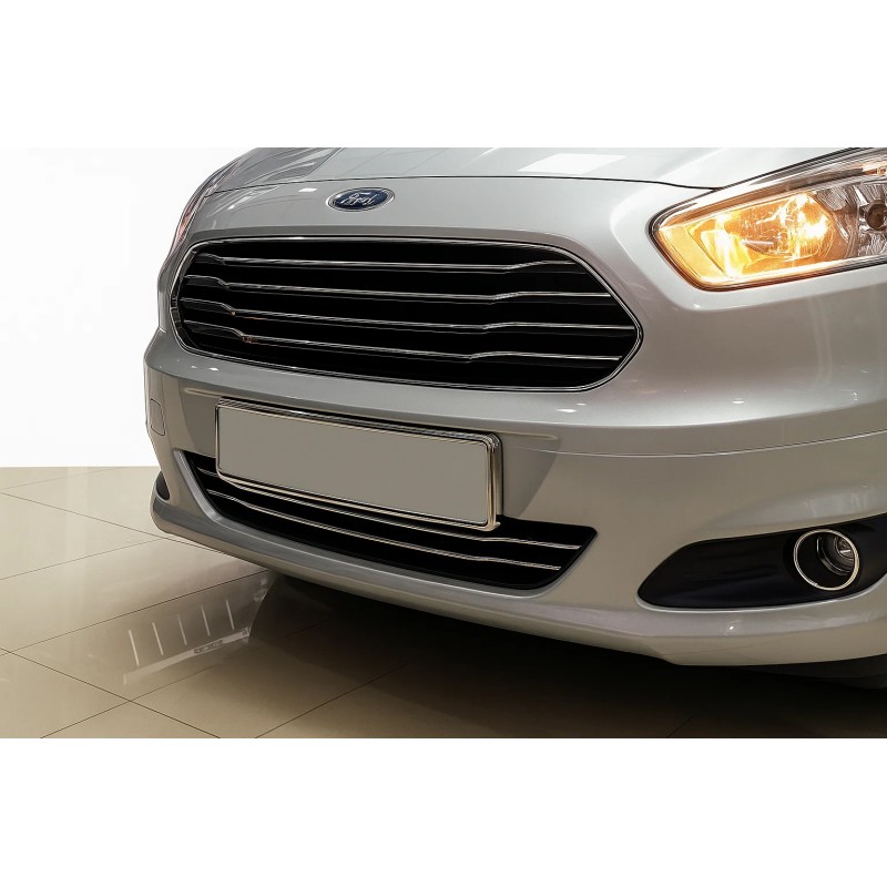 Накладки на бампер из нержавеющей стали (2014-2018, 2 шт) для Ford Courier