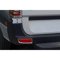 Накладки на отражатели (2 шт., нержавейка) для Mercedes Sprinter W906 2006-2018 гг