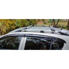 Поперечний багажник на звичайні рейлінги під ключ (2 шт) Сірий для Opel Astra H 2004-2013 рр