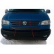 Накладки на решітку в бампер Косою капот (4 шт, нерж) для Volkswagen T4 Caravelle/Multivan 1990-2003 рр