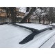 Перемички на рейлінги під ключ (2 шт) Чорний для Renault Kangoo 2008-2020 рр