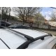 Перемички на рейлінги під ключ (2 шт) Чорний для Renault Kangoo 2008-2020 рр