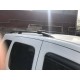 Перемички на рейлінги під ключ (2 шт) Чорний для Renault Kangoo 2008-2020 рр