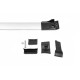 Перемычки на рейлинги под ключ WingBar (2 шт) Серый для Renault Kangoo 2008-2020 гг