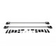 Перемычки на рейлинги под ключ WingBar (2 шт) Серый для Renault Kangoo 2008-2020 гг