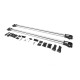Перемычки на рейлинги под ключ WingBar (2 шт) Серый для Renault Kangoo 2008-2020 гг