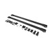 Перемички на рейлінги під ключ (2 шт) Чорний для Renault Laguna 2001-2007 рр