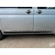 Накладки под ручки (нерж) Carmos - Турецкая сталь, 3 шт для Volkswagen T5 Transporter 2003-2010 гг