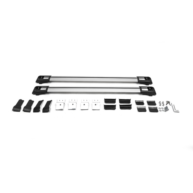 Перемычки на рейлинги под ключ WingBar (2 шт) Серый для Skoda Yeti 2009-2017 гг