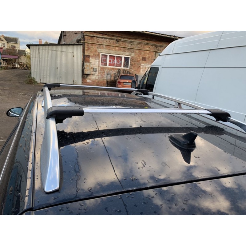 Поперечены на рейлінги під ключ (2 шт) Чорний для Volkswagen Passat B6 2006-2012рр
