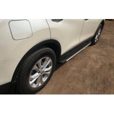 Боковые Подножки Maya V1 (2 шт, Алюминий) для Nissan X-trail T32/Rogue 2014-2021 гг