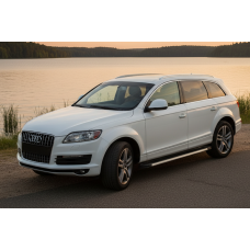Бокові пороги Maya V1 (2 шт., алюміній) для Ауди Q7 2005-2015 рр