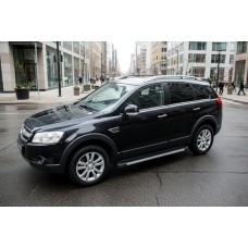 Боковые Подножки Maya V1 (2 шт., Алюминий) 2006-2015 для Chevrolet Captiva
