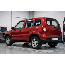 Боковые Подножки Maya V1 (2 шт., Алюминий) для Chevrolet Niva 1998-2020 гг