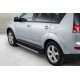 Боковые Подножки Maya V1 (2 шт., Алюминий) для Citroen C-Crosser 2007-2013 гг