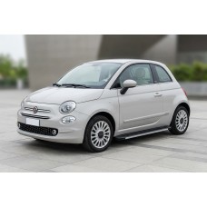 Бокові пороги Maya V1 (2 шт., алюміній) для Fiat 500/500L 2013-2022 рр