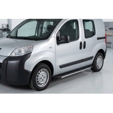 Боковые Подножки Maya V1 (2 шт., Алюминий) для Fiat Fiorino/Qubo 2008-2024 гг