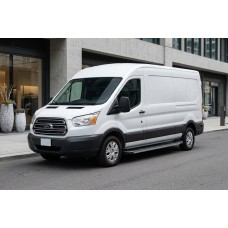 Бокові пороги Maya (2 шт., алюміній) L1 (Regular) для Ford Transit 2014- рр