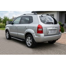 Боковые Подножки Maya V1 (2 шт., Алюминий) для Hyundai Tucson JM 2004- гг