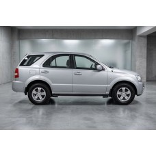 Бокові пороги Maya V1 (2 шт., алюміній) для Kia Sorento I BL 2002-2009 рр