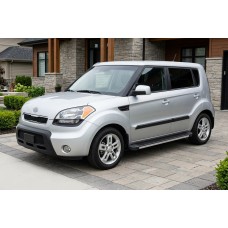 Бокові пороги Maya V1 (2 шт., алюміній) для Kia Soul I 2008-2013 рр
