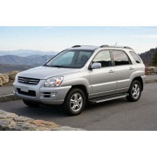 Бокові пороги Maya V1 (2 шт., алюміній) для Kia Sportage 2004-2010 рр