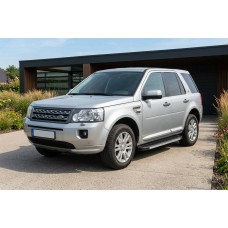 Бокові пороги Maya V1 (2 шт., алюміній) для Land Rover Freelander II 2006-2014 рр