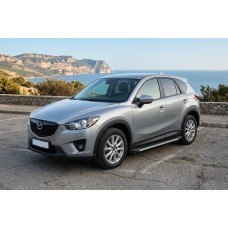 Боковые Подножки Maya V1 (2 шт., Алюминий) для Mazda CX-5 2012-2017 гг