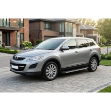 Бокові пороги Maya V1 (2 шт., алюміній) для Mazda CX-9 2007-2016 рр