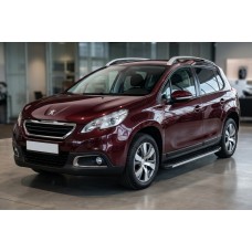 Бокові пороги Maya V1 (2 шт., алюміній) для Peugeot 2008 2013-2019 рр