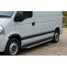 Бокові пороги Maya (2 шт., алюміній) Довга база для Nissan Interstar 2002-2010 рр