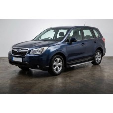 Бокові пороги Maya V1 (2 шт., алюміній) для Subaru Forester 2013-2018 рр