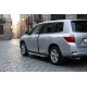 Боковые Подножки Maya V1 (2 шт., Алюминий) для Toyota Highlander 2008-2013 гг