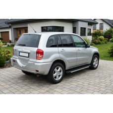 Бокові пороги Maya V1 (2 шт., алюміній) для Toyota Rav 4 2001-2005 рр