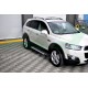 Бокові пороги Allmond Grey (2 шт., Алюміній) 2016-2019 для Chevrolet Captiva рр