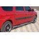 Бічні труби (2 шт., нерж.) 60 мм, голі труби для Dacia Logan MCV 2004-2014 рр