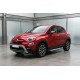 Боковые пороги Allmond Grey (2 шт., алюминий) для Fiat 500X 2014-2024 гг