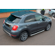 Бокові пороги Fullmond (2 шт., алюміній) для Fiat 500X 2014-2024 рр