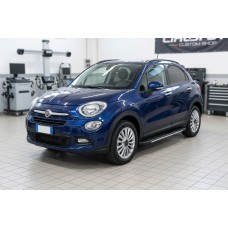 Бокові пороги Bosphorus Grey (2 шт., алюміній) для Fiat 500X 2014-2024 рр