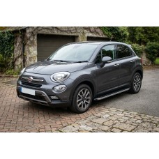 Бокові пороги BlackLine (2 шт., алюміній) для Fiat 500X 2014-2024 рр