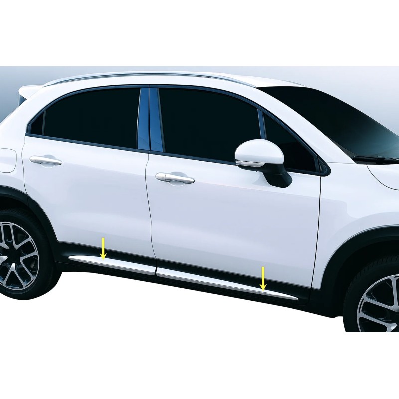 Молдинг дверний (4 шт) OmsaLine - Італійська нержавійка для Fiat 500X 2014-2024 рр Молдинг дверний (4 шт) OmsaLine - Італійська нержавійка для Fiat 500X 2014-2024 рр